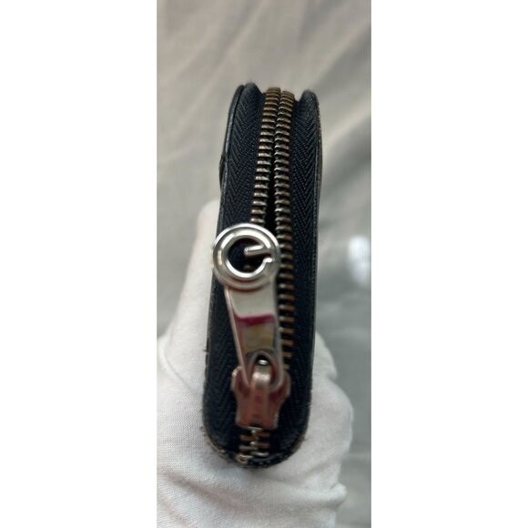 Goyard Black Gm EUC Zippered Wallet Canvas Leather With Certificate Of Authentic - Picture 2 of 10